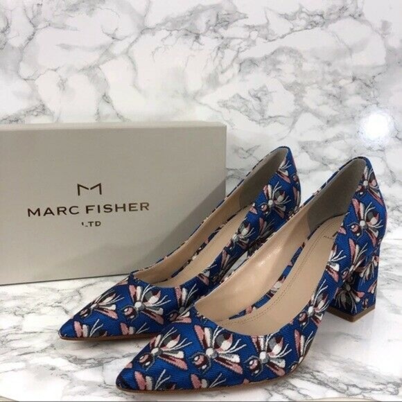 Marc Fisher Shoes - Marc Fisher LTD Zala Pump Bumblebee Blue Sz 7 M